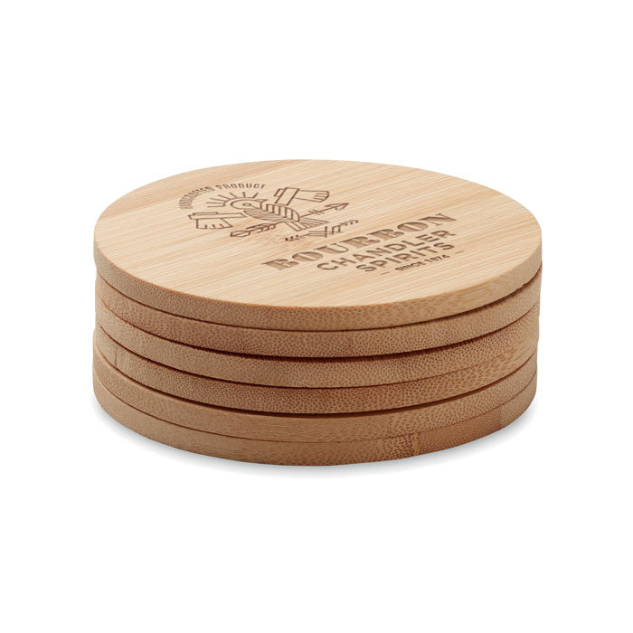 BAYIN SET - Set of 6 bamboo coasters