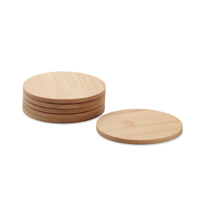 BAYIN SET - Set of 6 bamboo coasters