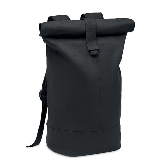 ZURICH ROLL - Rolltop washed canvas backpack