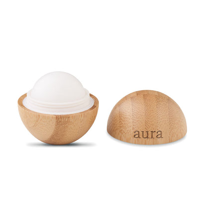 SOFT LUX - Lip balm in round bamboo case