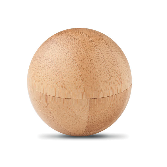 SOFT LUX - Lip balm in round bamboo case