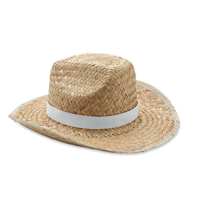 TEXAS - Natural straw cowboy hat