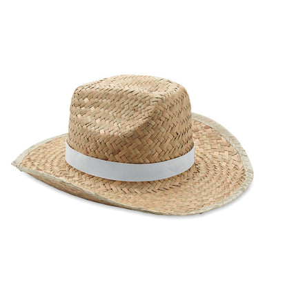 TEXAS - Natural straw cowboy hat