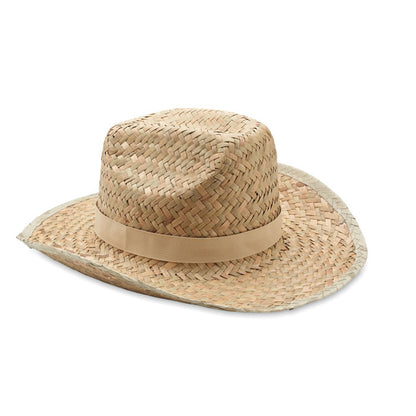 TEXAS - Natural straw cowboy hat