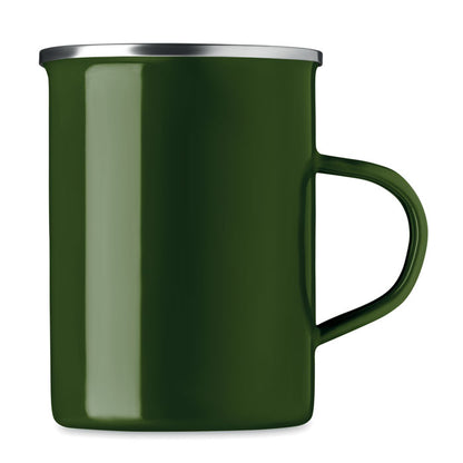 SILVER - Metal mug with enamel layer