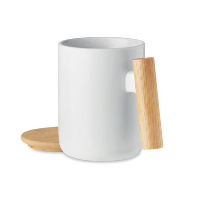 MAJEST - Porcelain mug with lid 380 ml