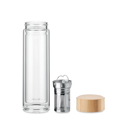 BATAMI - Double wall glass bottle 400ml