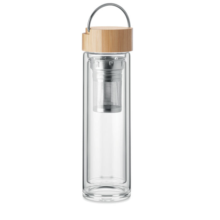 BATAMI - Double wall glass bottle 400ml