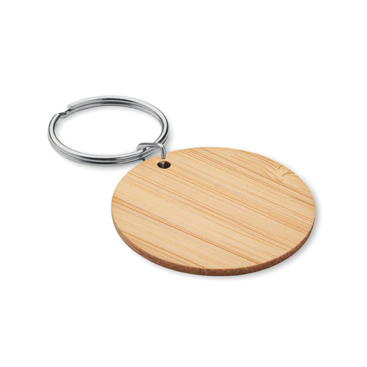 ROUNDBOO - Round bamboo key ring