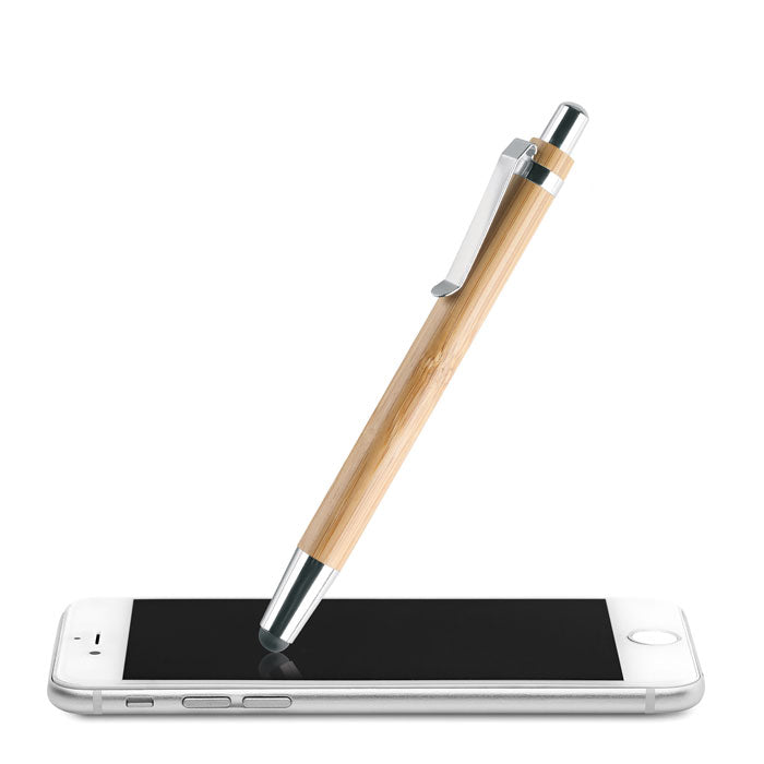 BYRON - Ball point pen and stylus in one in ABS and bamboo