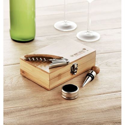 SONOMA - Wine set in bamboo box