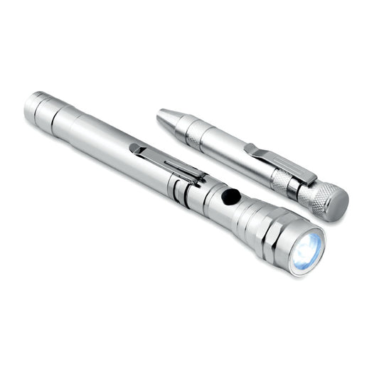 STRECH-FLASHLIGHT SET - Aluminium multi tool