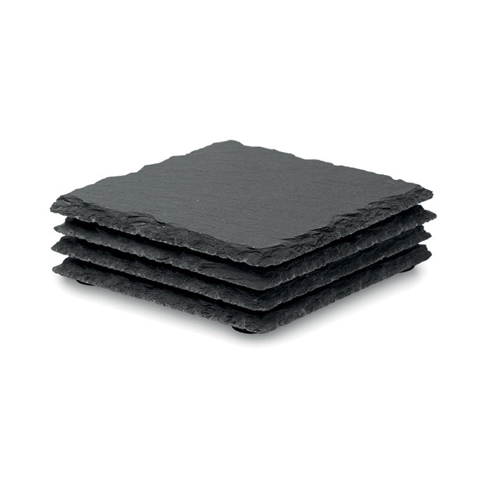 SLATE4 - Slate coasters with EVA bottom