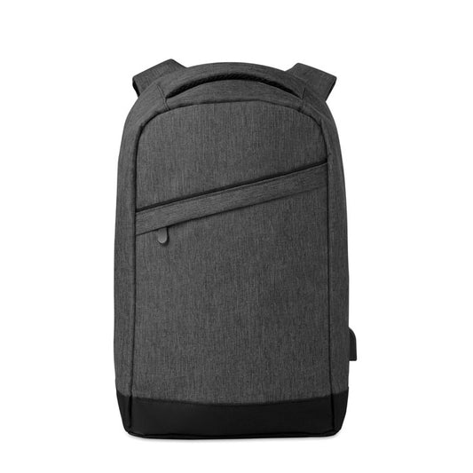 BERLIN - 2 tone backpack incl USB plug