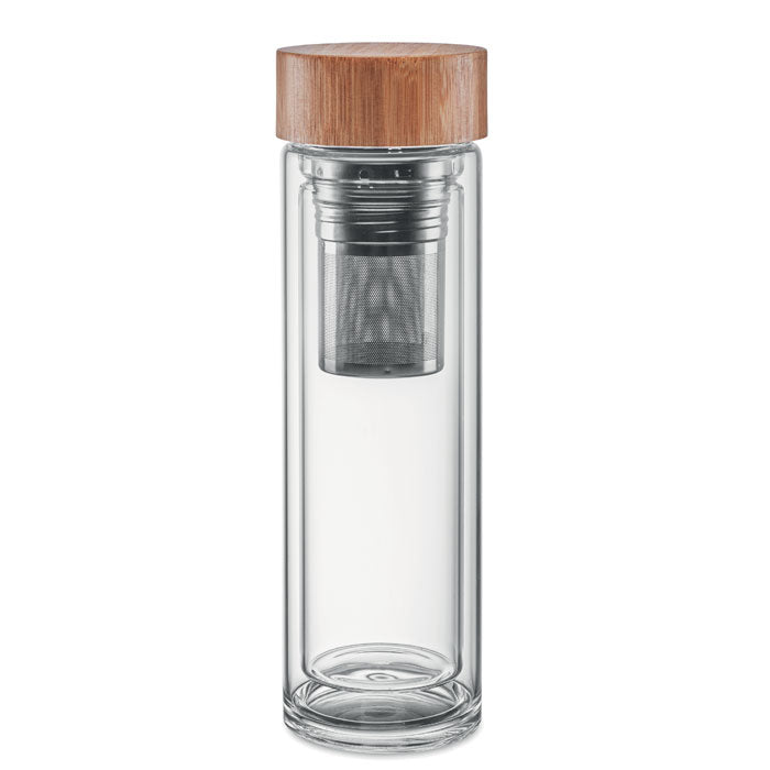 BATUMI GLASS - Double wall glass bottle 400ml