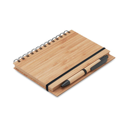 BAMBLOC - Bamboo notebook with pen lined