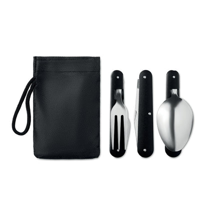 3 SERVICE - 3-piece camping utensils set