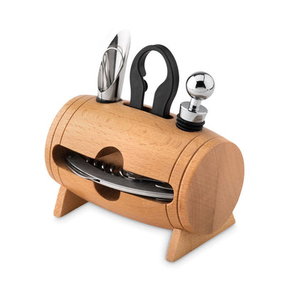 BOTA - 4 pcs wine set in wooden stand