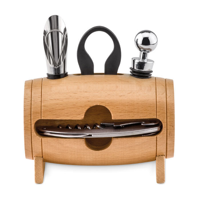 BOTA - 4 pcs wine set in wooden stand