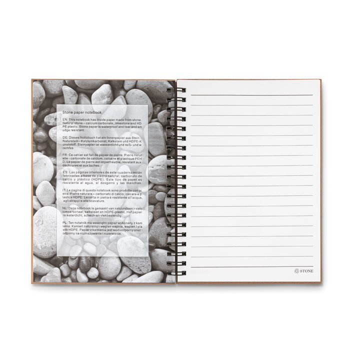 PIEDRA - Stone paper notebook 70 lined