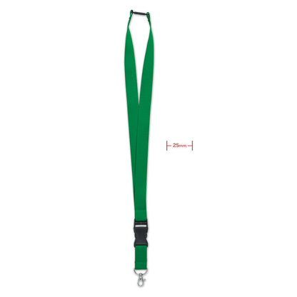 WIDE LANY - Lanyard with metal hook 25mm