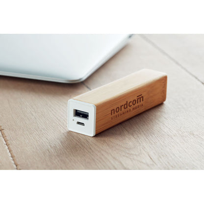 POWERBAM - Power bank bamboo 2200 mAh