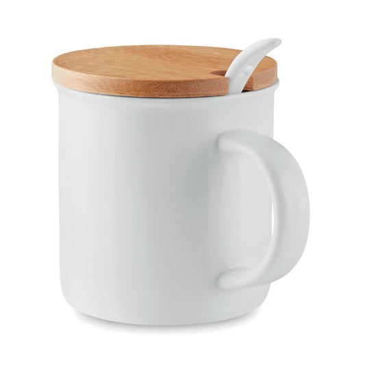 KENYA - Porcelain mug with spoon