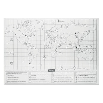 BEEN THERE - Scratch world map 42x30cm