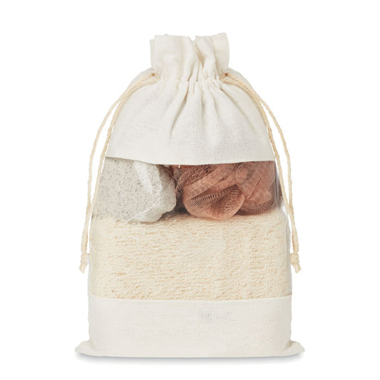 CUIDA SET - Bath set in cotton pouch