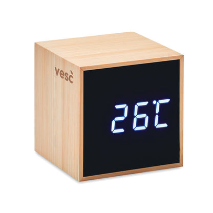 MARA CLOCK - LED alarm clock bamboo casing