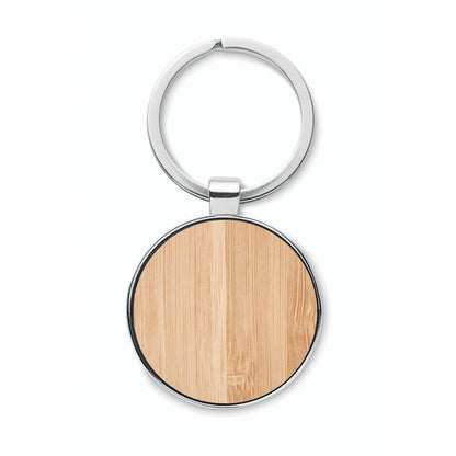 BALLARAT - Round key ring metal bamboo
