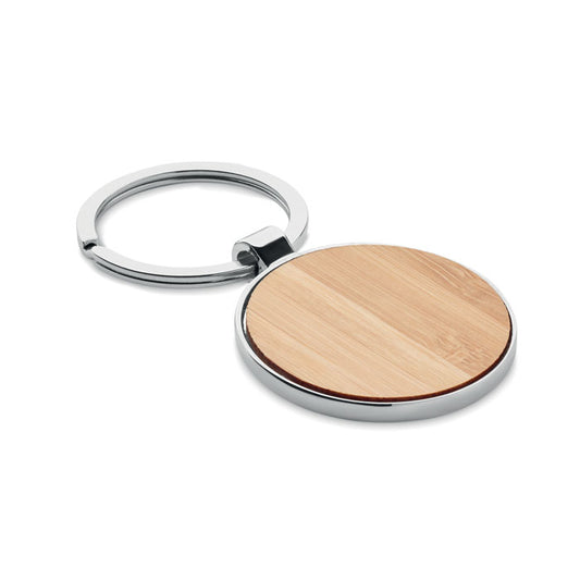 BALLARAT - Round key ring metal bamboo