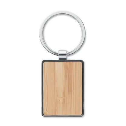 BENDIGO - Rectangular key ring bamboo
