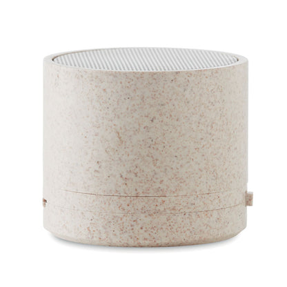 ROUND BASS+ - 3W speaker in wheat straw/ABS