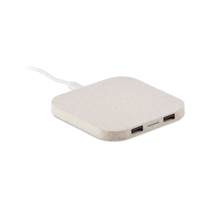 UNIPAD+ - Hub charger wheat straw/ABS 5W