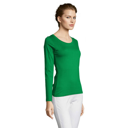 MAJESTIC - Women's Low Neckline Long Sleeve T-Shirt