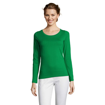 MAJESTIC - Women's Low Neckline Long Sleeve T-Shirt