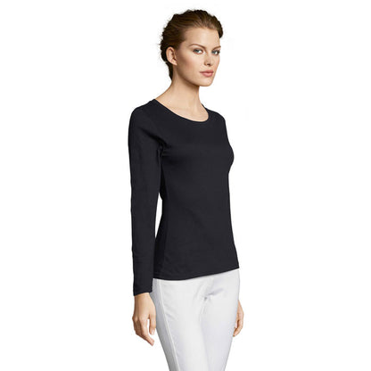 MAJESTIC - Women's Low Neckline Long Sleeve T-Shirt